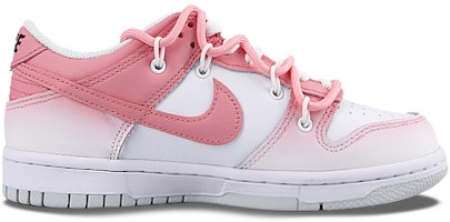 【定製球鞋】Nike Dunk Low 愛心解構 浪漫簡約 休閒百搭 防滑耐磨 低筒 板鞋 GS 白紅 Order 【定製球鞋】Nike Dunk Low 愛心解構 浪漫簡約 休閒百搭 防滑耐磨 低筒 板鞋 GS 白紅
