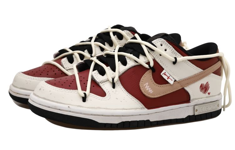 [Custom Shoes] Nike Dunk Low 'White Red Distressed' 圖 3