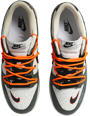 나이키 덩크 로우 '화이트 리본-오렌지 스티치' (커스텀) DJ6188-101(Team拾玖-墨绿飘带男S-BOX) Shop 나이키 덩크 로우 '화이트 리본-오렌지 스티치' (커스텀) DJ6188-101(Team拾玖-墨绿飘带男S-BOX)