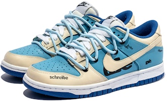 나이키 덩크 로우 '야생 학 추상화' (커스텀) FD9064-110(TeamB-米蓝艺术) Lookbook 나이키 덩크 로우 '야생 학 추상화' (커스텀) FD9064-110(TeamB-米蓝艺术)