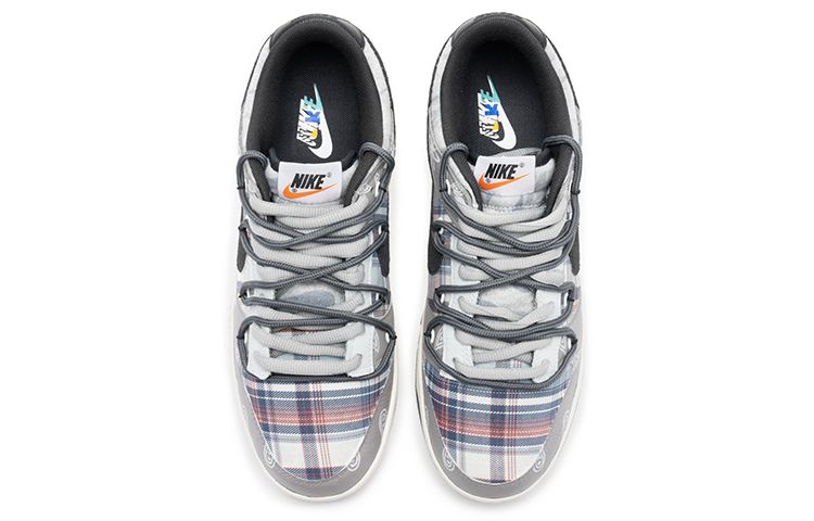 Shop [定制鞋款] 耐克Dunk Low '野鹤腰果花' DQ5015-063(TeamB-男款腰果花格纹灰色)