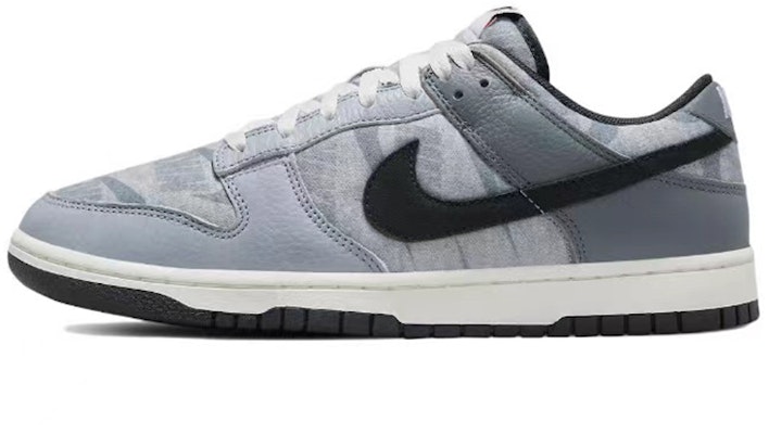 나이키 덩크 로우 '야생 두루미 캐슈 꽃' (57 characters) DQ5015-063(TeamB-男款腰果花格纹灰色) 1