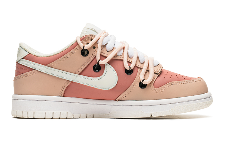 Lookbook 【定製球鞋】 Nike Dunk Low 野鶴製造 愛心塗鴉 復古風 禮盒 低幫 板鞋 GS 桃粉