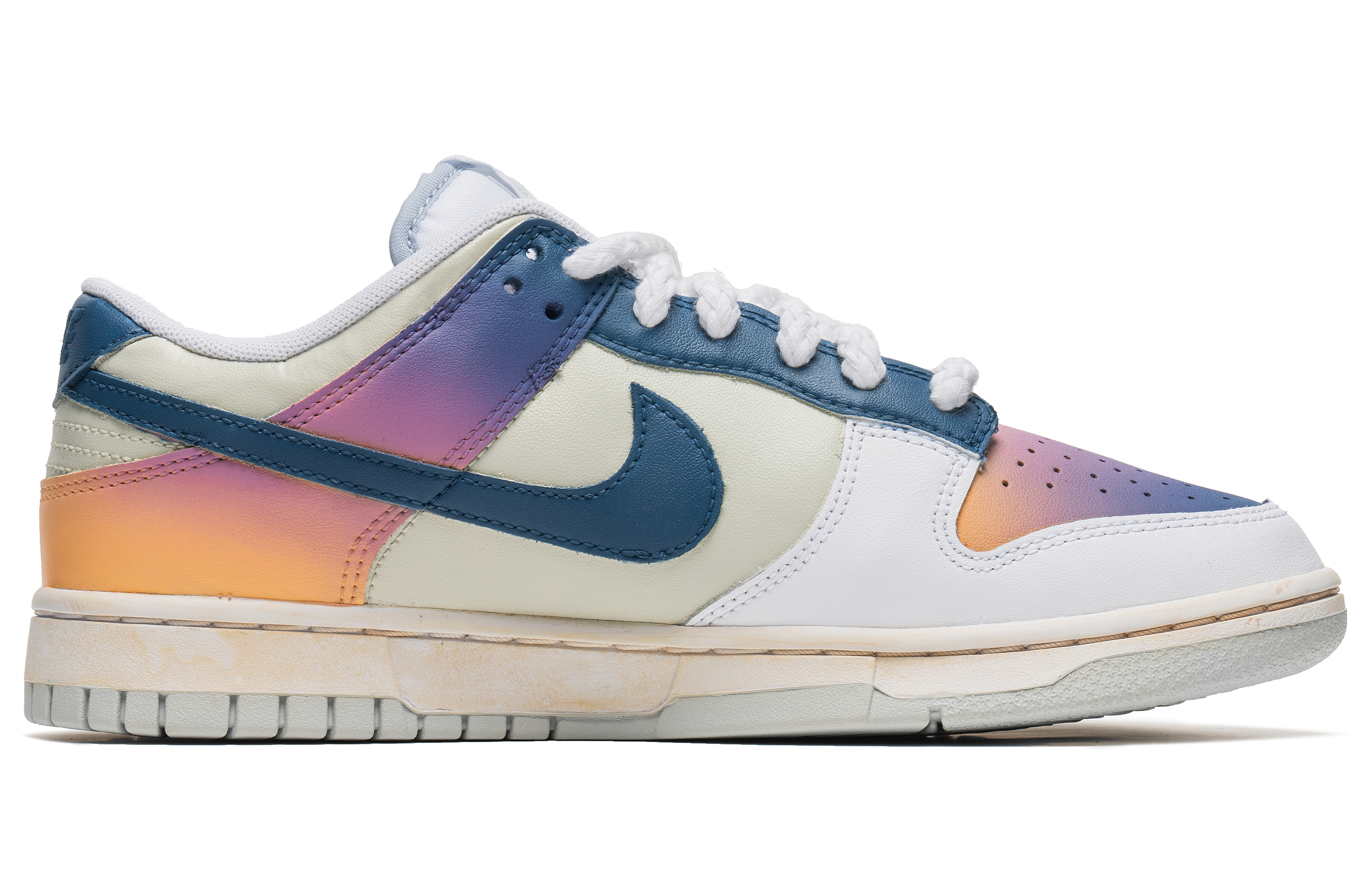 Lookbook [Sepatu Custom] Nike Dunk Low 'Wild Crane Sunset Gradient' DV0831-101(TeamB-男款炫彩日落)
