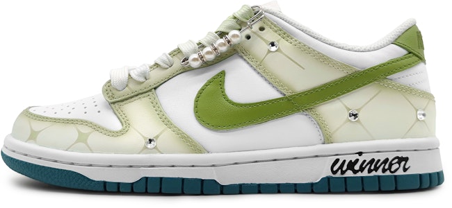 나이키 덩크 로우 '윌로우 그린 그라데이션 젬스톤' (custom) FD9911-101(Team16-依依杨柳) Buy 나이키 덩크 로우 '윌로우 그린 그라데이션 젬스톤' (custom) FD9911-101(Team16-依依杨柳)