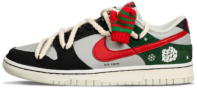 【訂製球鞋】 Nike Dunk Low 冬季戀曲 TMS 復古磨舊 戶外搭配 解構 低筒 滑板鞋 男款 黑綠 Lookbook 【訂製球鞋】 Nike Dunk Low 冬季戀曲 TMS 復古磨舊 戶外搭配 解構 低筒 滑板鞋 男款 黑綠