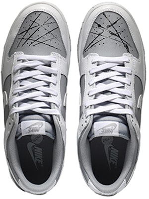 【定製球鞋】 Nike Dunk Low 潑墨 解構 機能 復古潮流 低幫 板鞋 男款 狼灰白 Shop 【定製球鞋】 Nike Dunk Low 潑墨 解構 機能 復古潮流 低幫 板鞋 男款 狼灰白