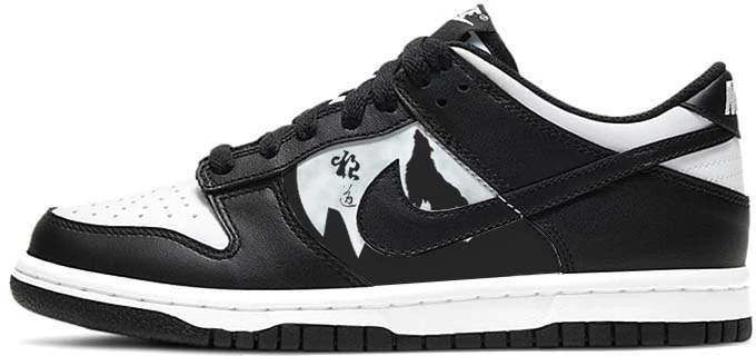 custom-shoes-nike-dunk-low-wolf-spirit-black-white