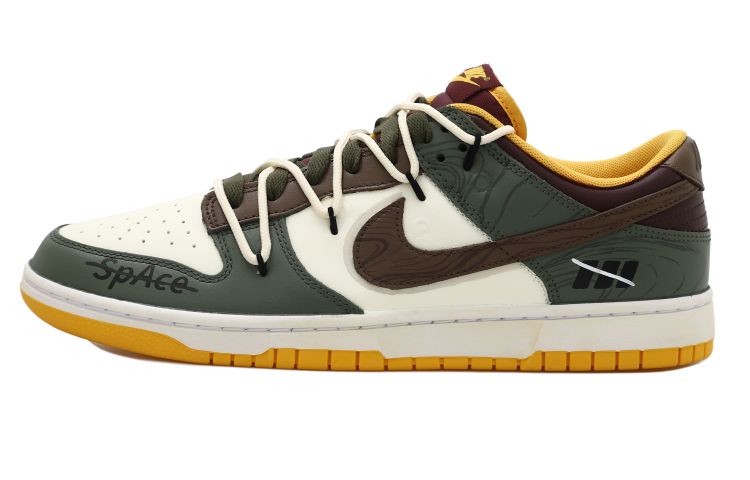 Buy 【訂製球鞋】Nike Dunk Low 木紋 年輪 雙鉤 做舊解構風 低筒 板鞋 男款 棕色