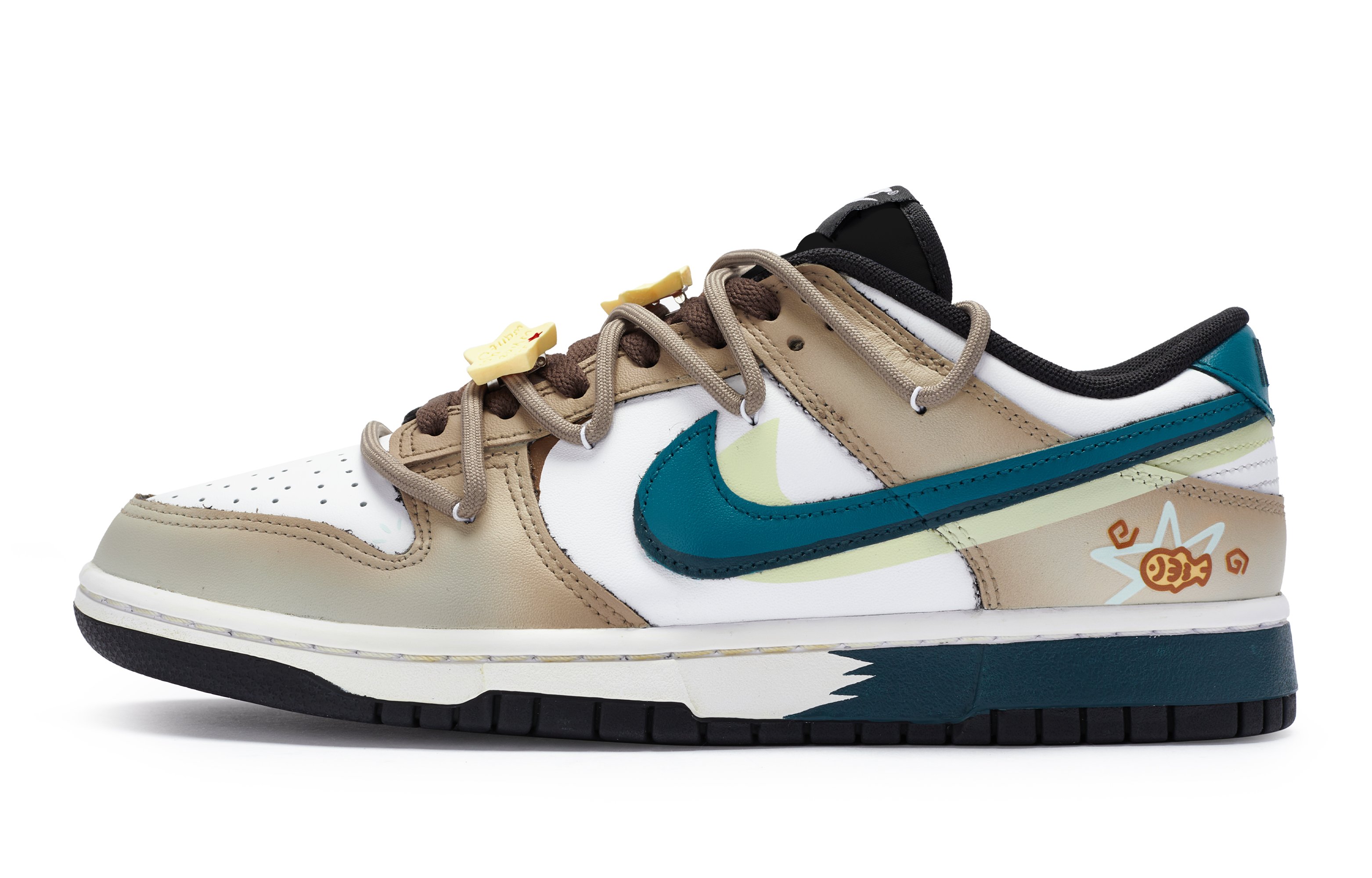 Buy 나이키 덩크 로우 '와플 다이야키' 브라운 (80 characters) CW1590-100(Team80-女款WOW鲷鱼烧)