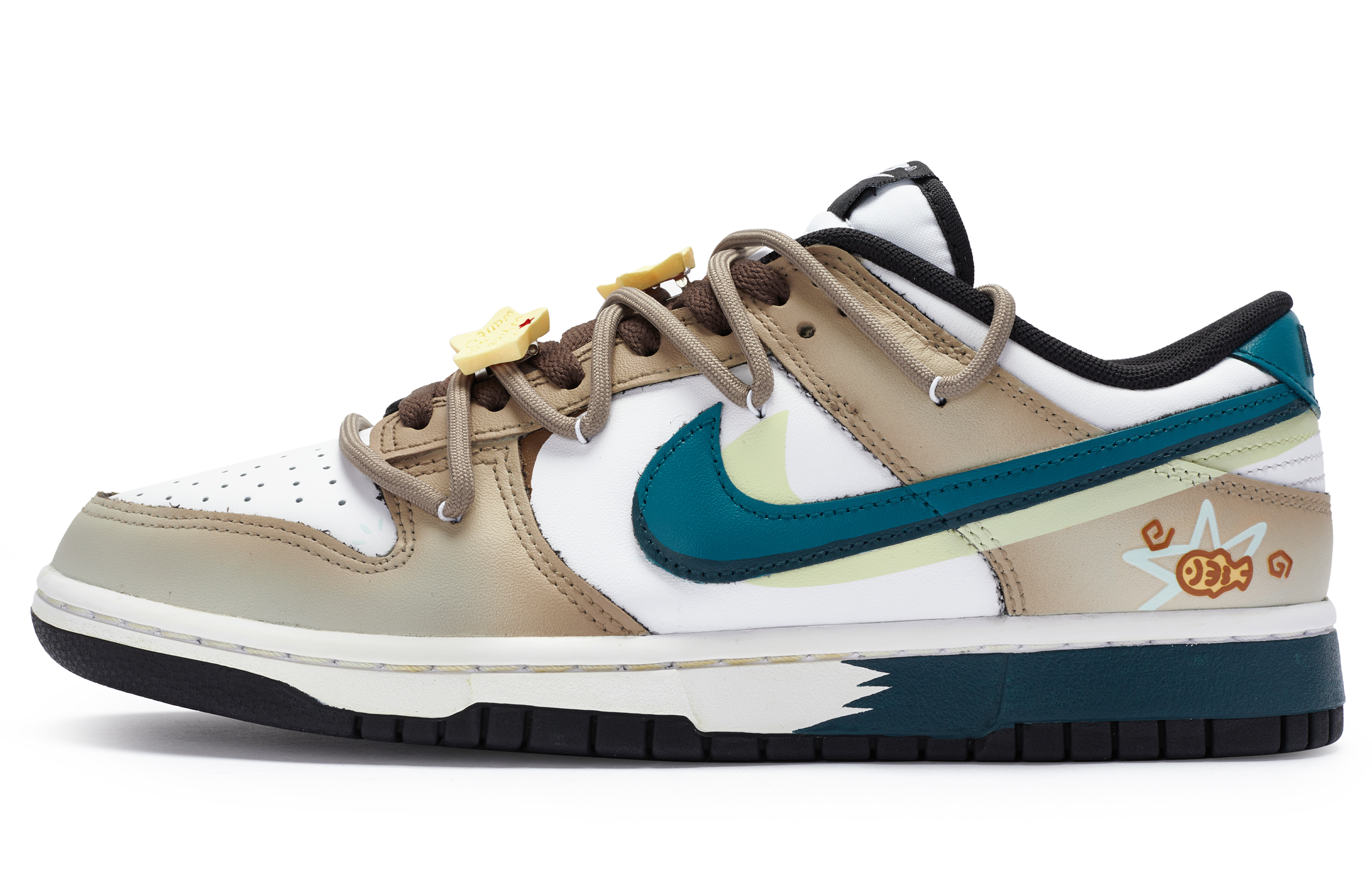 Buy 【客製球鞋】Nike Dunk Low 811製造 WOW鰻魚燒 復古做舊 解構 緩震防滑 低筒 板鞋 男款 棕白藍