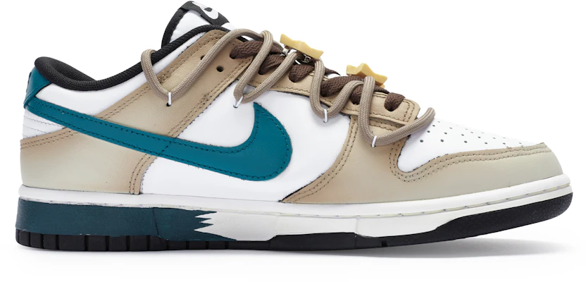 【客製球鞋】Nike Dunk Low 811製造 WOW鰻魚燒 復古做舊 解構 緩震防滑 低筒 板鞋 男款 棕白藍 Order 【客製球鞋】Nike Dunk Low 811製造 WOW鰻魚燒 復古做舊 解構 緩震防滑 低筒 板鞋 男款 棕白藍