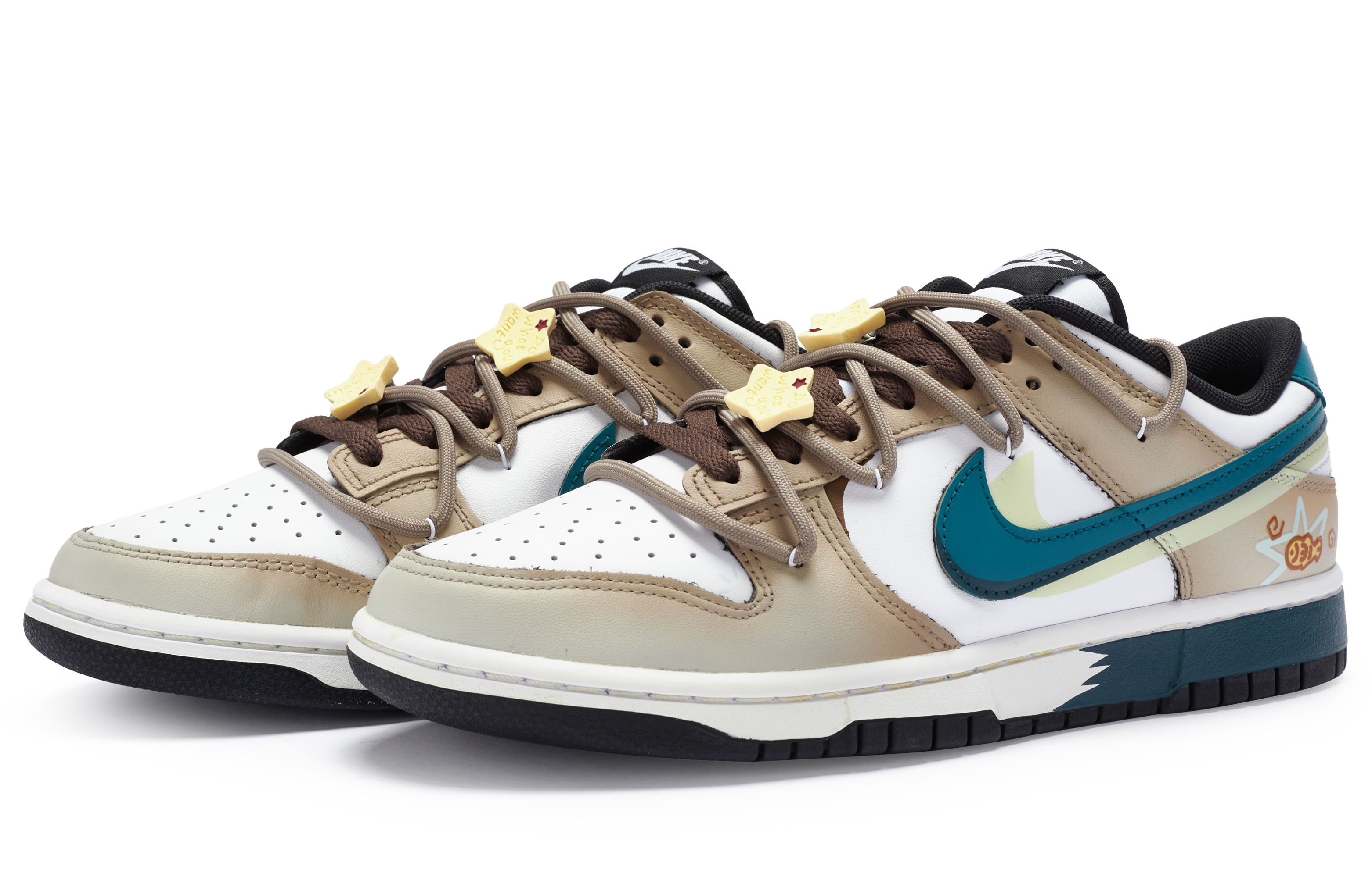 Lookbook 【客製球鞋】Nike Dunk Low 811製造 WOW鰻魚燒 復古做舊 解構 緩震防滑 低筒 板鞋 男款 棕白藍