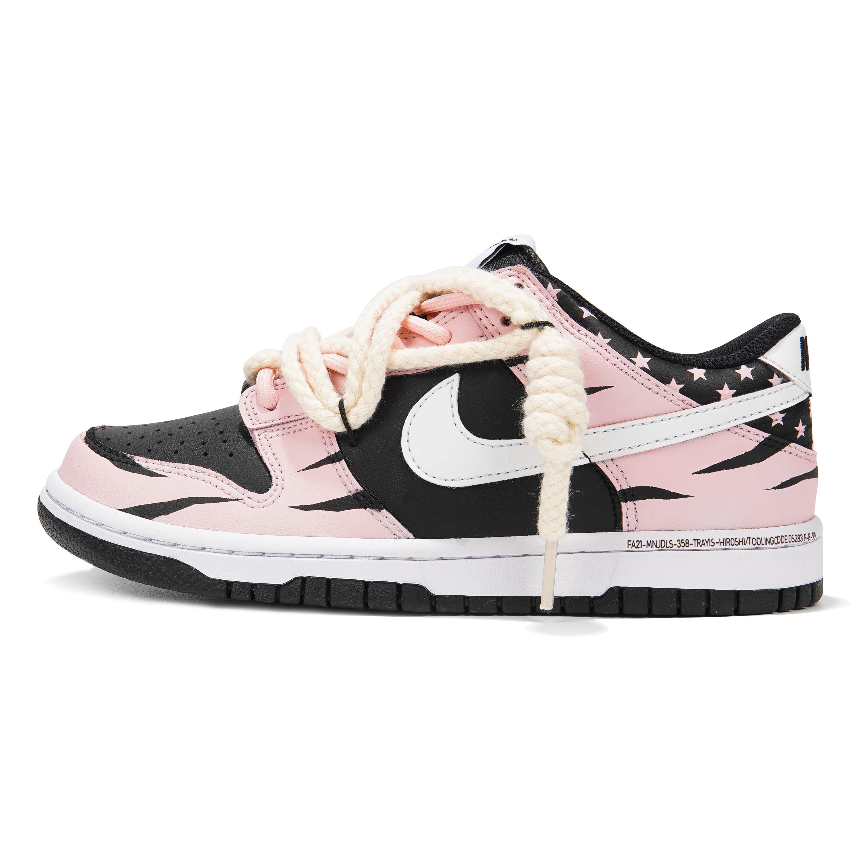 [Custom Shoes] Nike Dunk Low 'Y2K Leopard Black-Pink'