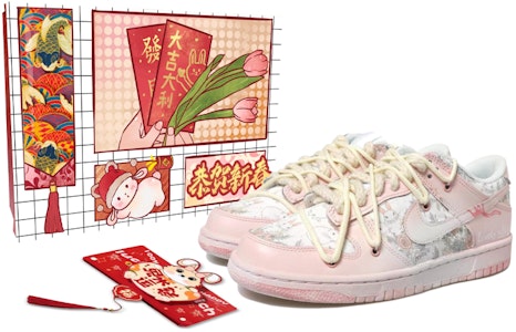 Nike Dunk Low "卯年ピンクグラデ" (カスタム) DH9765-100(Team拾玖-渐变兔贴布女S-BOX) Buy Nike Dunk Low "卯年ピンクグラデ" (カスタム) DH9765-100(Team拾玖-渐变兔贴布女S-BOX)