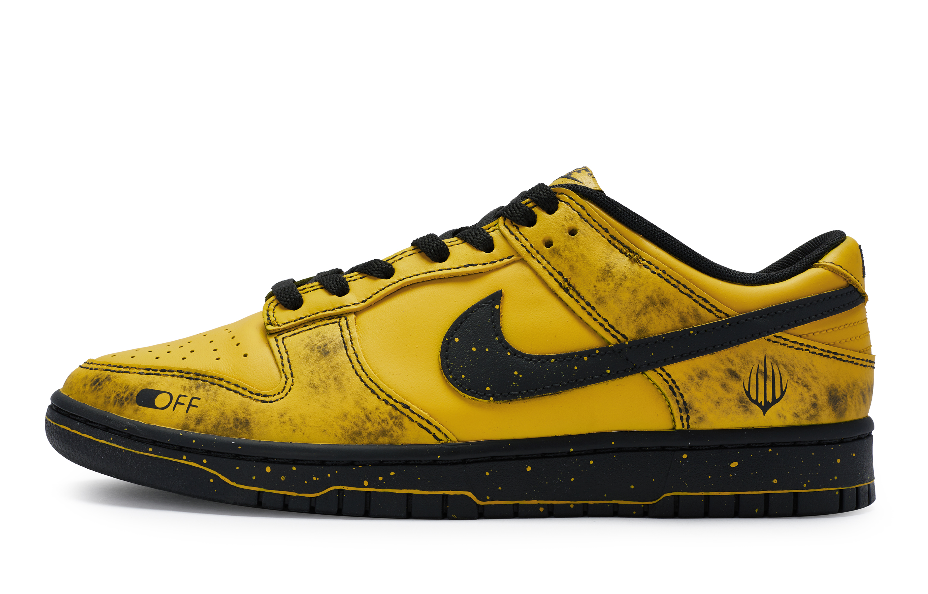Buy [Zapatillas Personalizadas] Nike Dunk Low 'Amarillo Negro Salpicaduras de Pintura' CW1590-100-445501