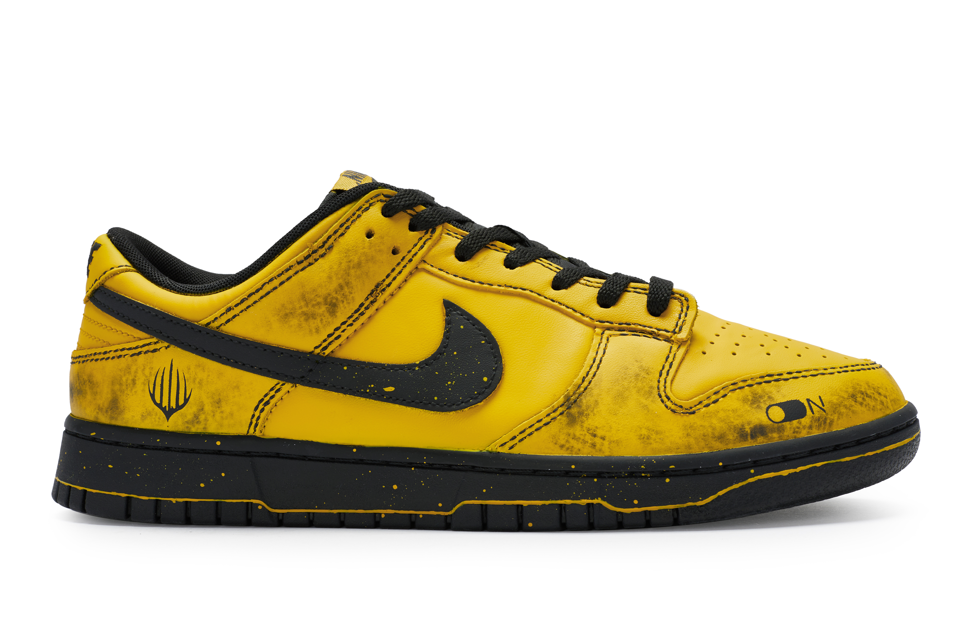 Order [Zapatillas Personalizadas] Nike Dunk Low 'Amarillo Negro Salpicaduras de Pintura' CW1590-100-445501