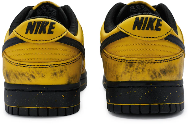 【訂製球鞋】 Nike Dunk Low 牛角尖 極限開關 高街潮酷 擦髒濺墨 防滑耐磨 低筒 板鞋 GS 黃黑 Shop 【訂製球鞋】 Nike Dunk Low 牛角尖 極限開關 高街潮酷 擦髒濺墨 防滑耐磨 低筒 板鞋 GS 黃黑