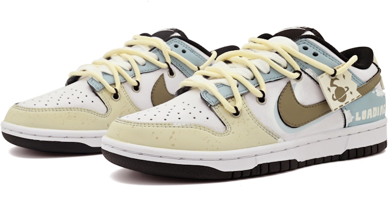 【定製球鞋】Nike Dunk Low 初次相遇 星球 貼布 簡約 解構 低筒 滑板鞋 男女款 黃藍 Lookbook 【定製球鞋】Nike Dunk Low 初次相遇 星球 貼布 簡約 解構 低筒 滑板鞋 男女款 黃藍