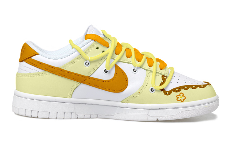 Order 나이키 덩크 로우 '옐로우 브라운 화이트' (커스텀) DH9765-100(Team拾玖-布丁狗女S-BOX)