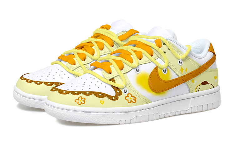 Lookbook 나이키 덩크 로우 '옐로우 브라운 화이트' (커스텀) DH9765-100(Team拾玖-布丁狗女S-BOX)