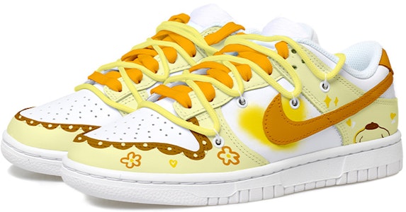 나이키 덩크 로우 '옐로우 브라운 화이트' (커스텀) DH9765-100(Team拾玖-布丁狗女S-BOX) Lookbook 나이키 덩크 로우 '옐로우 브라운 화이트' (커스텀) DH9765-100(Team拾玖-布丁狗女S-BOX)