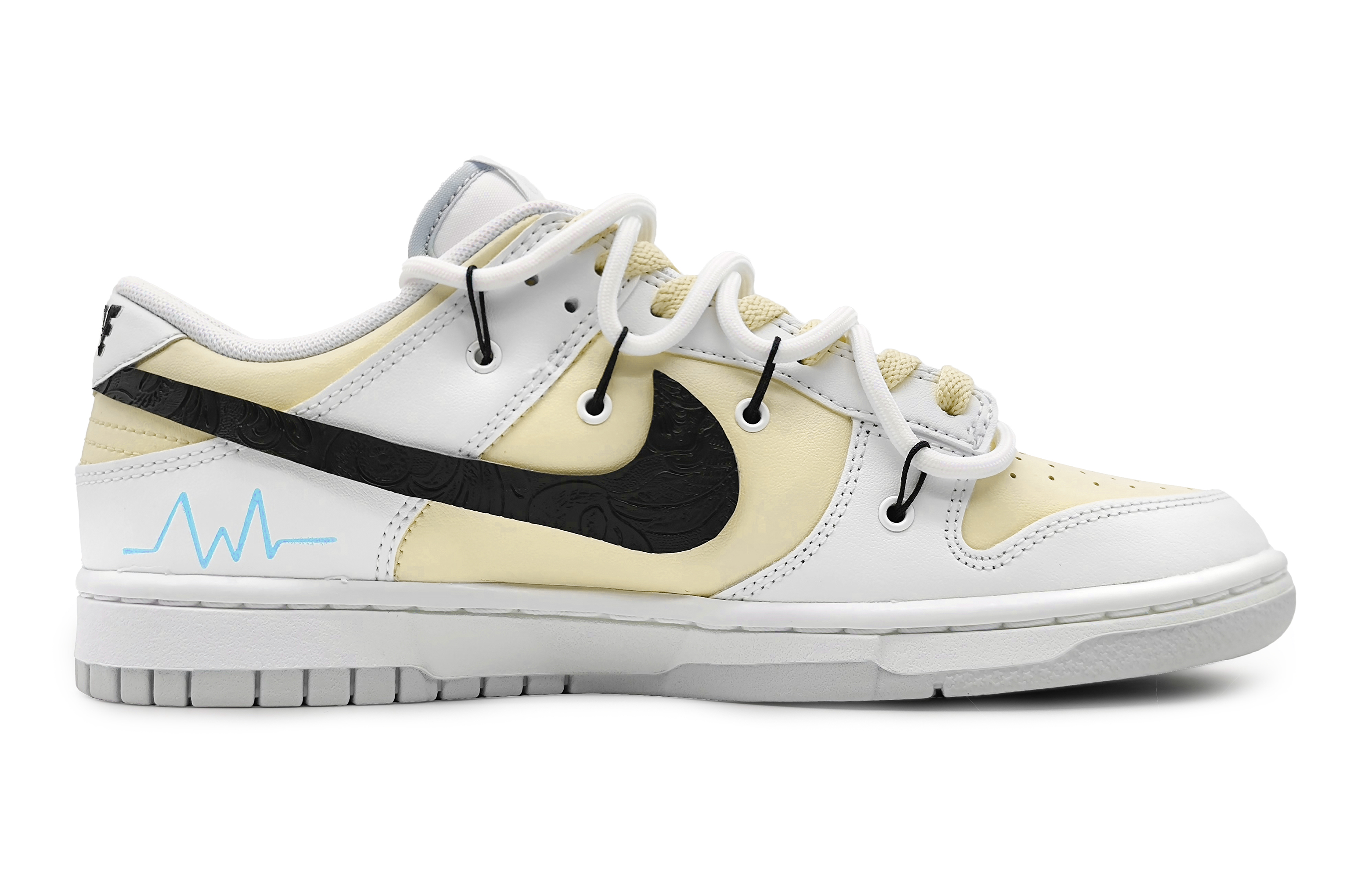 Order [Zapatos Personalizados] Nike Dunk Low 'Amarillo Gris' DH9765-102(Team16-女款指纹爱心黄)