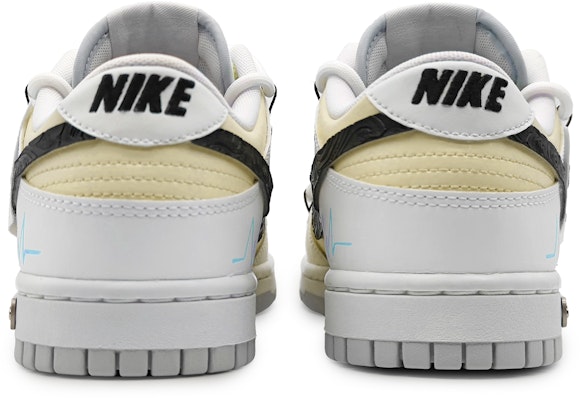 【訂製球鞋】 Nike Dunk Low 指紋愛心 心動旋律 雕花皮勾 解構紋理 標籤可拆卸 低筒 板鞋 GS 黃灰 Purchase 【訂製球鞋】 Nike Dunk Low 指紋愛心 心動旋律 雕花皮勾 解構紋理 標籤可拆卸 低筒 板鞋 GS 黃灰