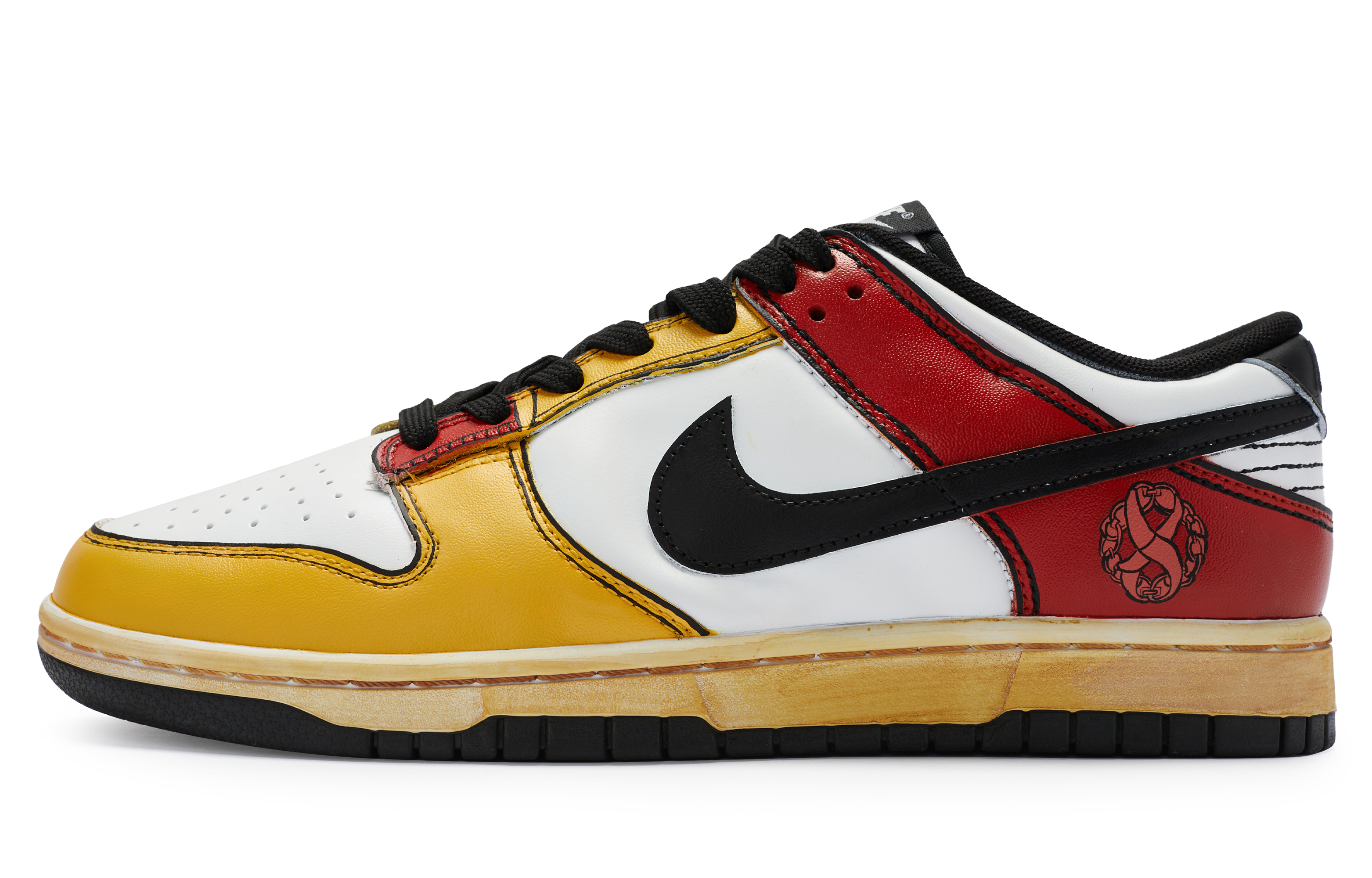 Buy 나이키 덩크 로우 '노랑빨강흰색' (커스텀) DD1391-100-445208