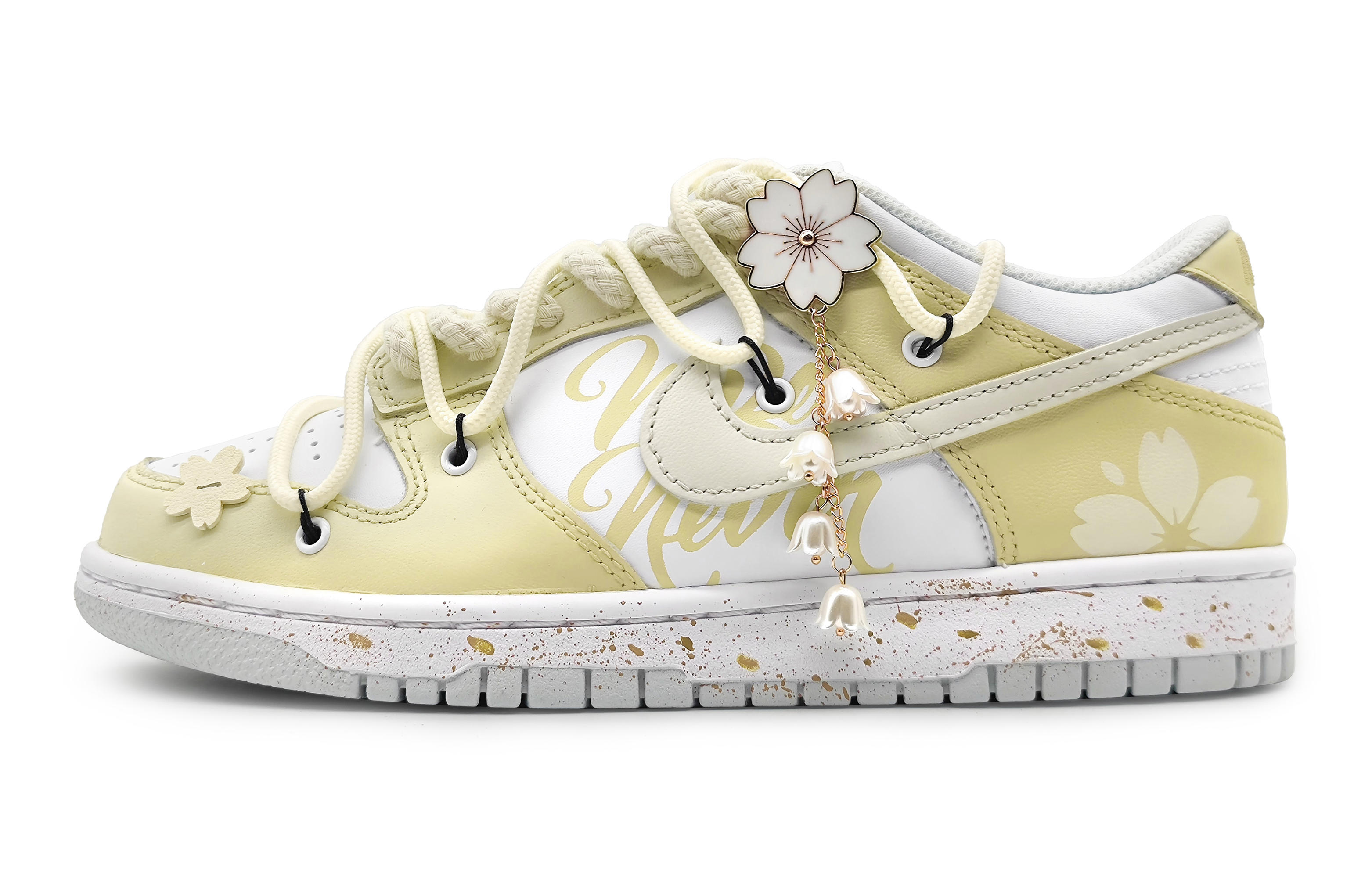 [Custom Shoes] Nike Dunk Low 'Yellow White'