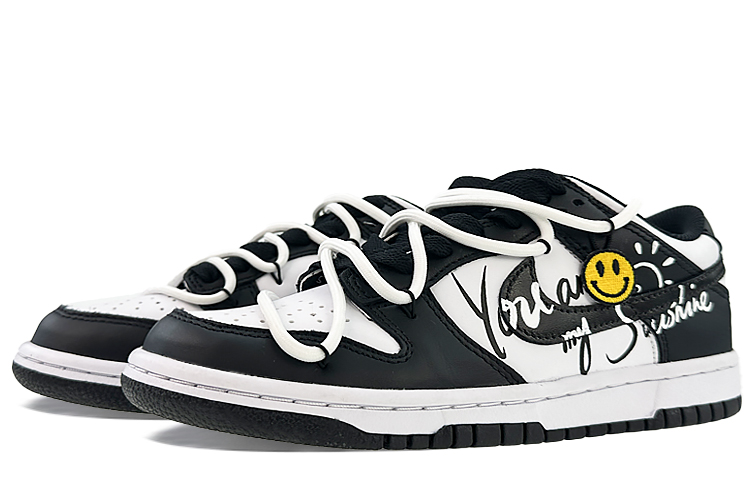 Lookbook [Zapatos Personalizados] Nike Dunk Low 'Eres Mi Sol' CW1590-100(Team40-GS你是我的阳光黑白)