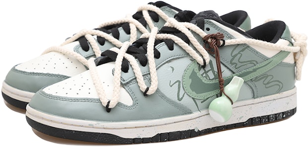 나이키 덩크 로우 '젠 거드 디컨 화이트 그린' (커스텀) CW1590-100(Team拾玖-禅意葫芦女S-BOX) Lookbook 나이키 덩크 로우 '젠 거드 디컨 화이트 그린' (커스텀) CW1590-100(Team拾玖-禅意葫芦女S-BOX)