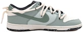 Order 【訂製籃球鞋】 Nike Dunk Low 中華風 禪意 葫蘆 麻繩 解構風 潑墨 做舊 低筒 板鞋 男款 白綠