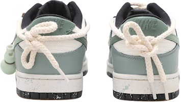 【訂製籃球鞋】 Nike Dunk Low 中華風 禪意 葫蘆 麻繩 解構風 潑墨 做舊 低筒 板鞋 男款 白綠 Shop 【訂製籃球鞋】 Nike Dunk Low 中華風 禪意 葫蘆 麻繩 解構風 潑墨 做舊 低筒 板鞋 男款 白綠