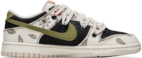 【定制鞋款】耐克Dunk Low黑绿“腰果花解构麂皮” DV0834-100(Team67-橄榄绿腰果花) Order 【定制鞋款】耐克Dunk Low黑绿“腰果花解构麂皮” DV0834-100(Team67-橄榄绿腰果花)