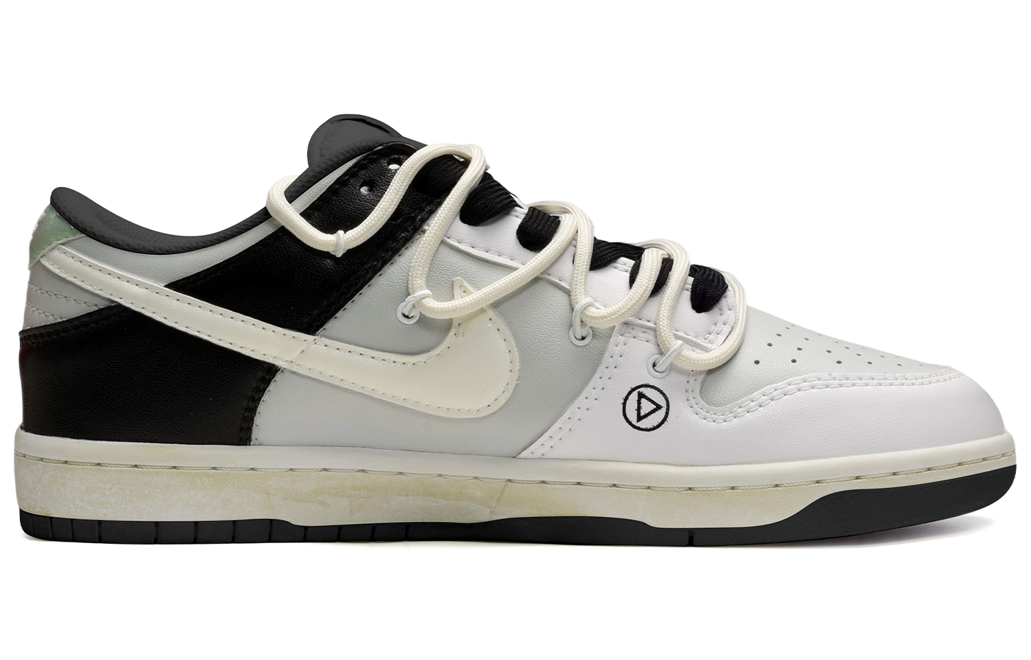 Order ナイキ ダンク ロー 解体グラフィティ (黒/灰/赤) DJ6188-002(TeamE-男款线条黑灰红)