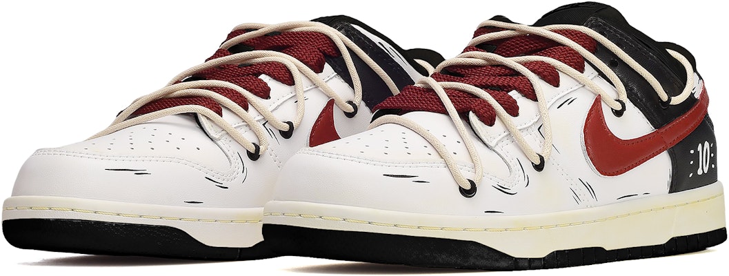Nike Dunk Low Sakuragi #10 (Negras/Blancas/Rojas) DJ6188-002(TeamE-男款樱木花道黑白红) Lookbook Nike Dunk Low Sakuragi #10 (Negras/Blancas/Rojas) DJ6188-002(TeamE-男款樱木花道黑白红)