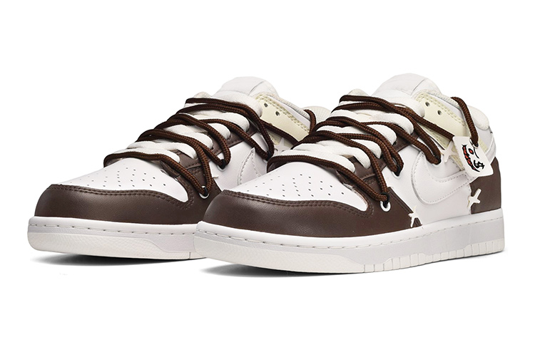 Lookbook Nike Dunk Low Marrón Blanco "Deconstruido" DH9765-100(TeamE-女款鬼脸白棕)