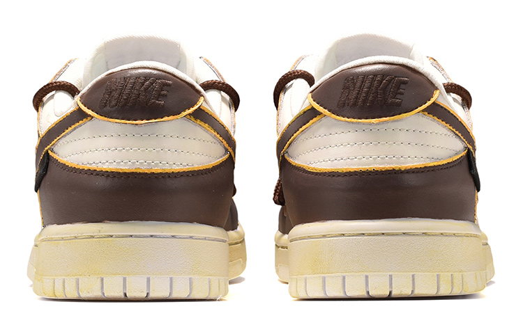 Shop [Sneakers Kustom] Nike Dunk Low Coklat Putih 'Metaverse Patchwork' DH9765-100(TeamE-女款布贴棕白)