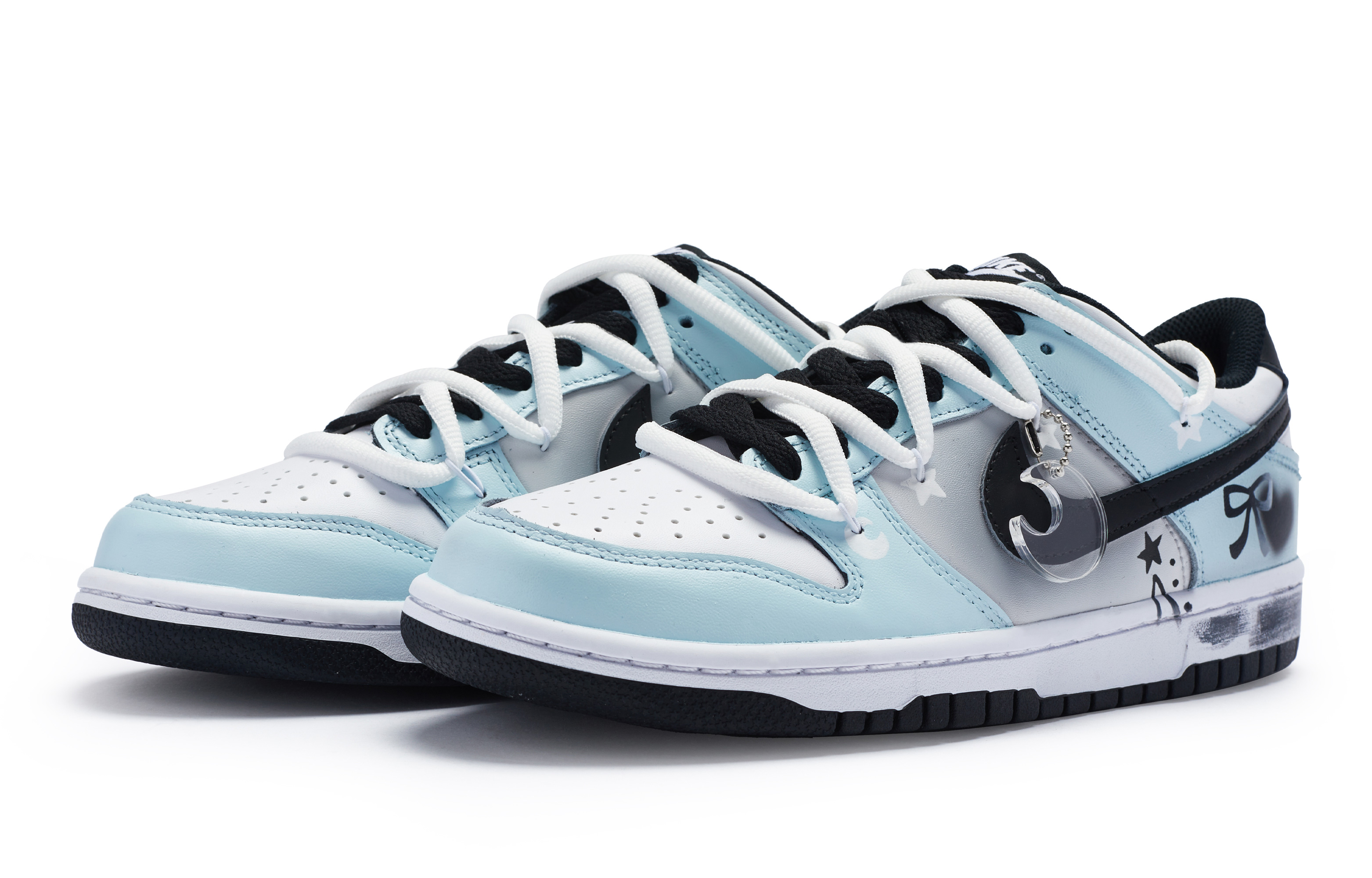Lookbook Zapatillas Nike Dunk Low Custom 'Luna de Amor Azul Claro y Blanco' CW1590-100(Team80-女款爱月撤灯S-BOX)