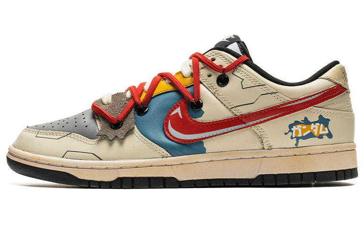 Buy Nike Dunk Low Gundam personalizadas rojo, blanco y azul DD1391-100(TeamB-战损高达)