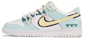 Buy 나이키 덩크 로우 디컨 "하늘색 하트" (커스텀) DH9765-100(TeamE-女款解构风爱心款黄蓝)