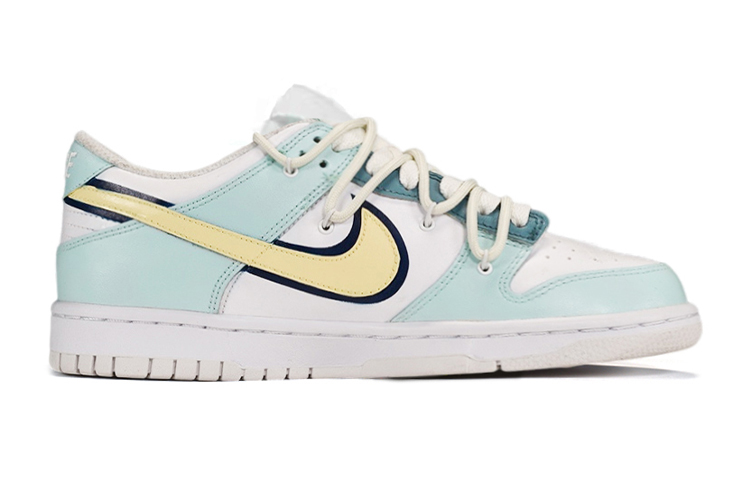 Order 나이키 덩크 로우 디컨 "하늘색 하트" (커스텀) DH9765-100(TeamE-女款解构风爱心款黄蓝)