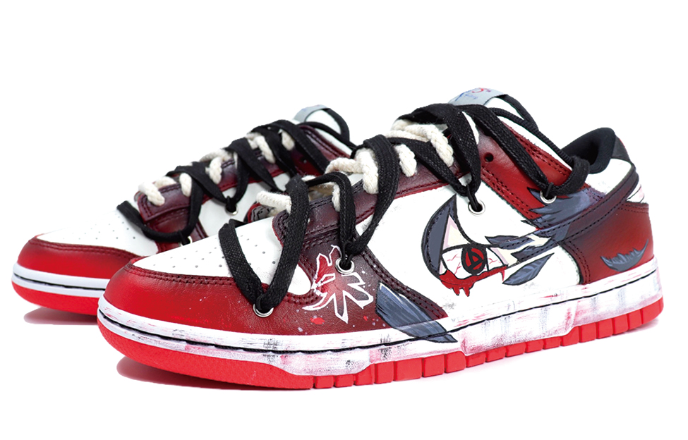 [Custom Shoes] Nike Dunk Low EMB 'Black Red Future Ninja' 圖 3