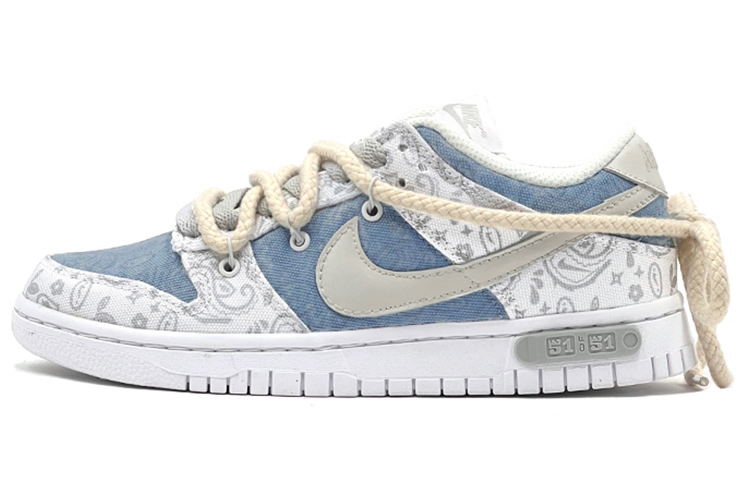 [Custom Shoes] Nike Dunk Low ESS 'White Paisley'