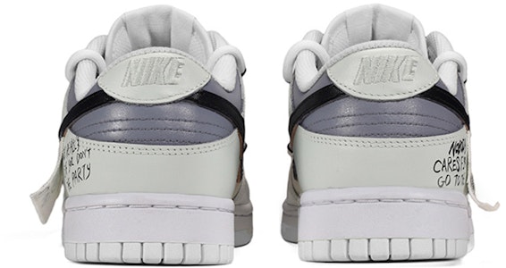 【カスタムシューズ】ナイキダンクロー「グレイホワイト」「解体スマイル」 DH9765-100(TeamE-女款帆布贴灰白) Shop 【カスタムシューズ】ナイキダンクロー「グレイホワイト」「解体スマイル」 DH9765-100(TeamE-女款帆布贴灰白)