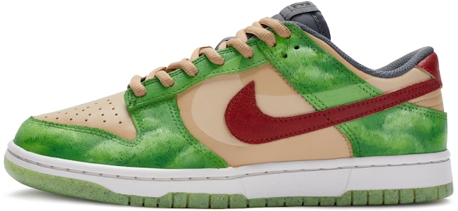 【定製球鞋】Nike Dunk Low prm BIGNIU 鮮新 綠野仙蹤 手繪噴繪 低筒 板鞋 男款 綠棕紅 Buy 【定製球鞋】Nike Dunk Low prm BIGNIU 鮮新 綠野仙蹤 手繪噴繪 低筒 板鞋 男款 綠棕紅