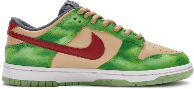 【定製球鞋】Nike Dunk Low prm BIGNIU 鮮新 綠野仙蹤 手繪噴繪 低筒 板鞋 男款 綠棕紅 Order 【定製球鞋】Nike Dunk Low prm BIGNIU 鮮新 綠野仙蹤 手繪噴繪 低筒 板鞋 男款 綠棕紅