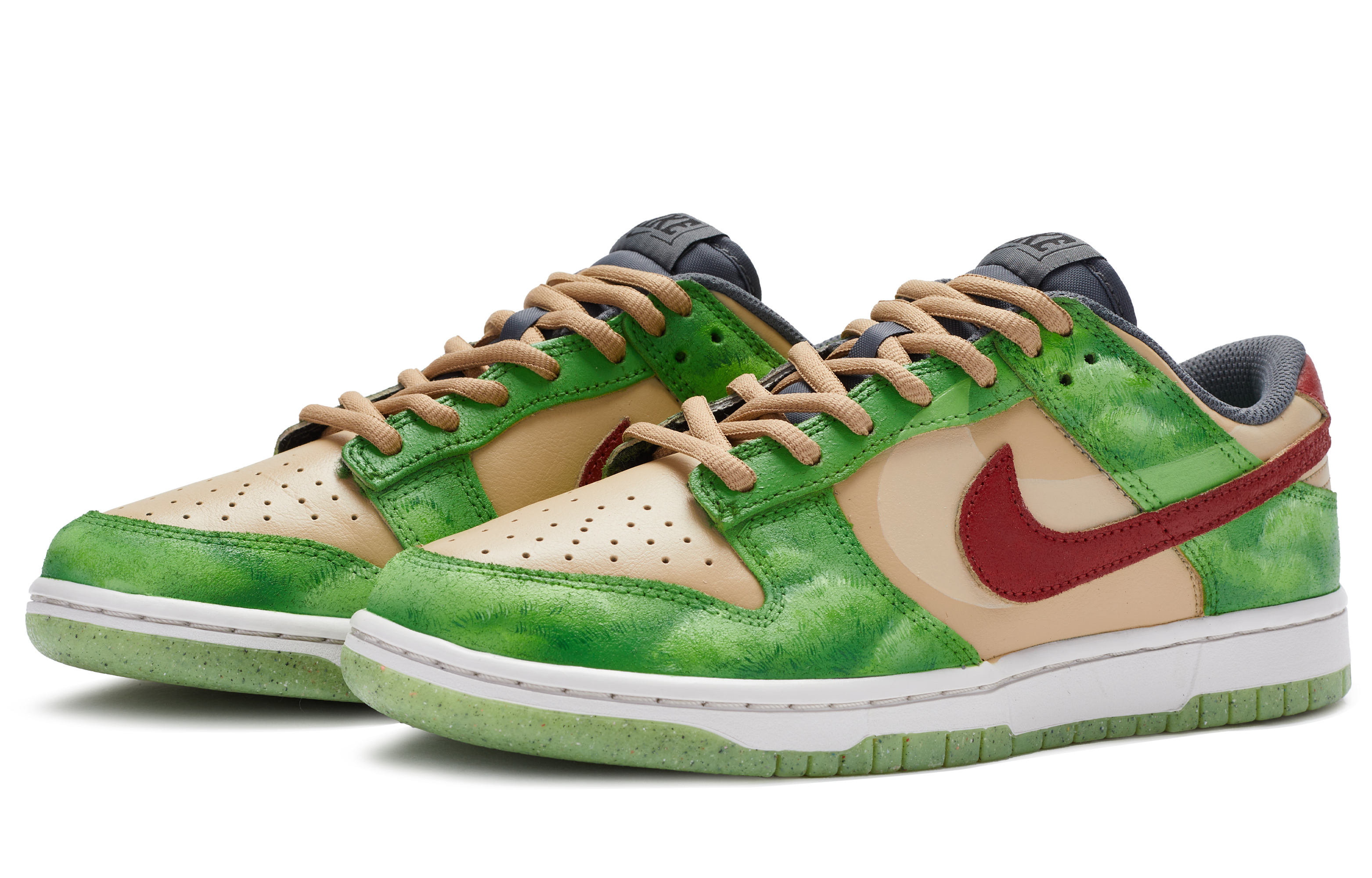 Lookbook 나이키 덩크 로우 프리미엄 '녹색 마법사' (57 characters) DQ7681-001(TeamR-男款绿野仙踪)