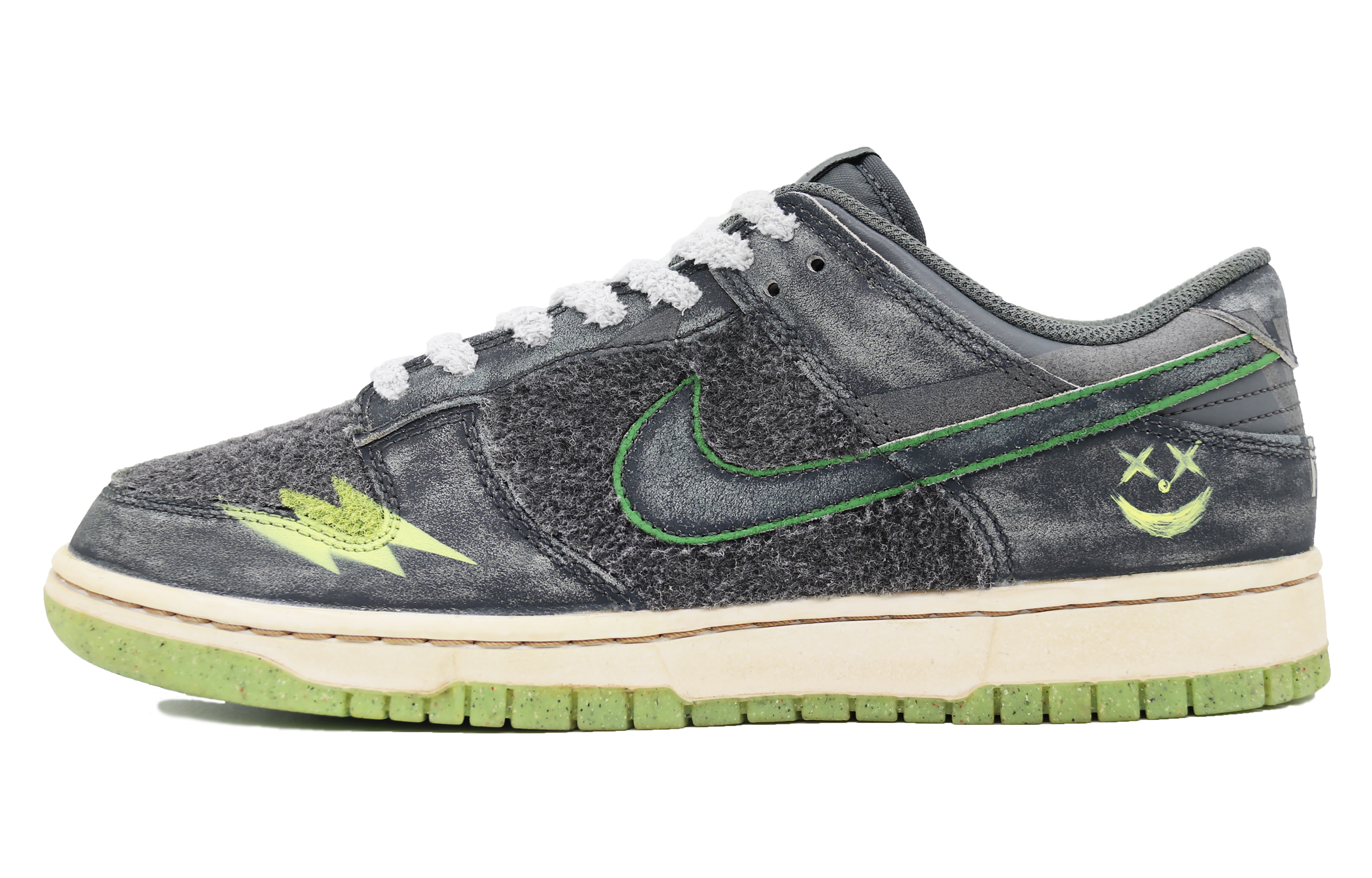 Buy [Kasut Custom] Nike Dunk Low Premium 'Halloween Lightning Clown' DQ7681-001(Team31-闪电小丑男款)